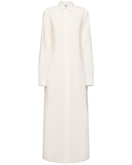 Totême  White Damen Langes Hemdkleid „Parachute“
