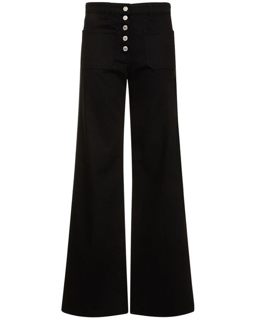 Jeans baggy fit in denim di Courreges in Black