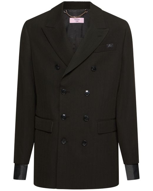 メンズ Martine Rose ダブルブレステッドショートコート Black