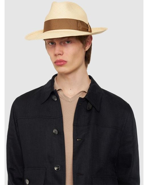 Cappello panama amedeo di Borsalino in Natural da Uomo
