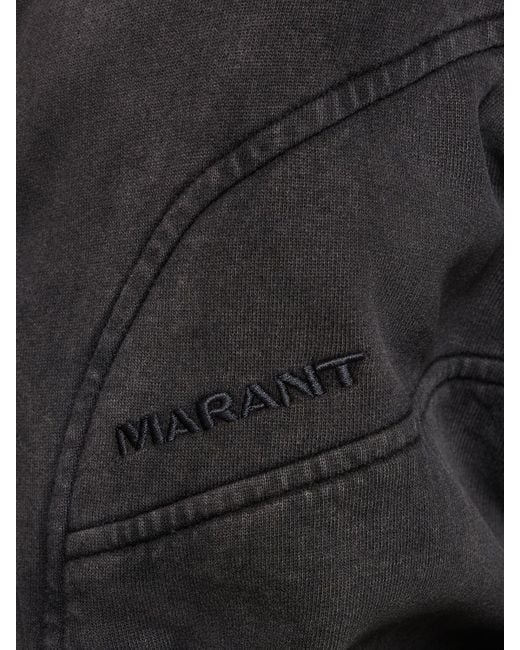Isabel Marant Black Parveti Cotton Zip-up Coat