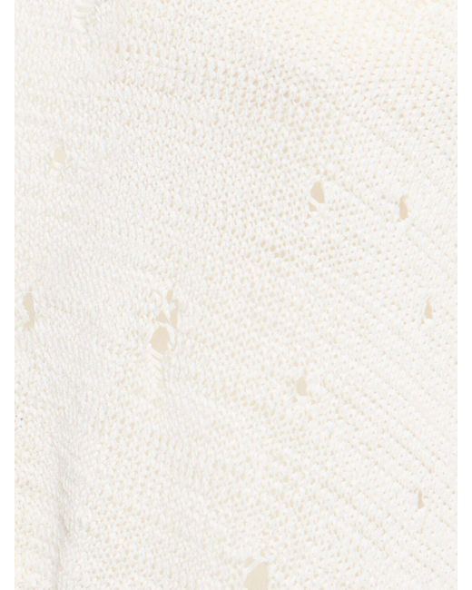 Ann Demeulemeester Loa オープンネックセーター Natural