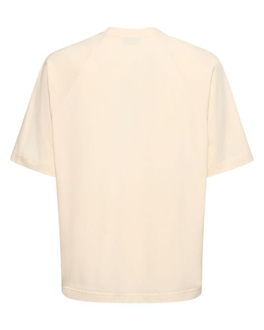 メンズ Jacquemus Le Tshirt Typo コットンtシャツ Natural