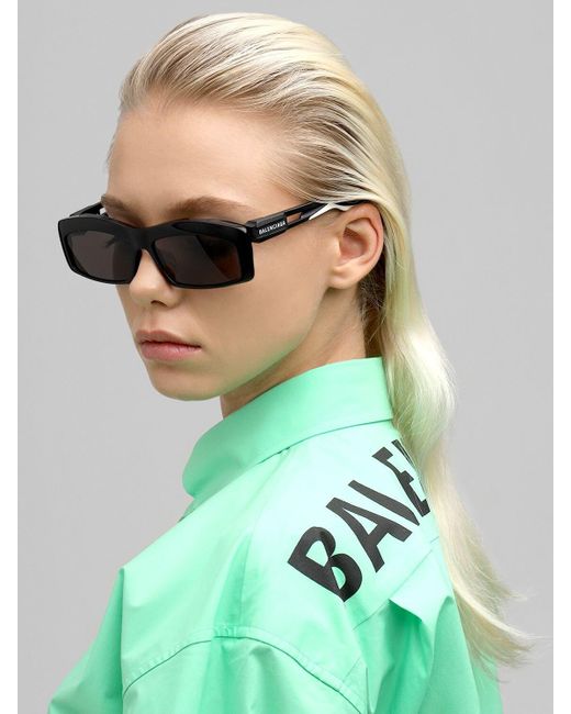 0255s Spike Rectangle Acetate Sunglasses