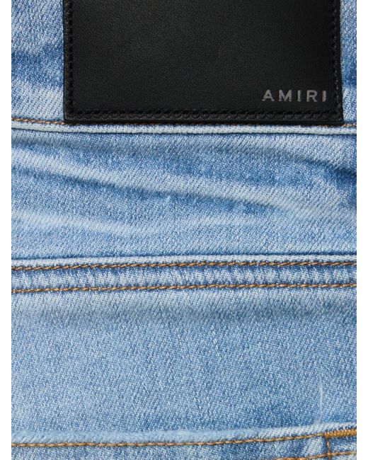 Jeans de algodón denim Amiri de hombre de color Blue