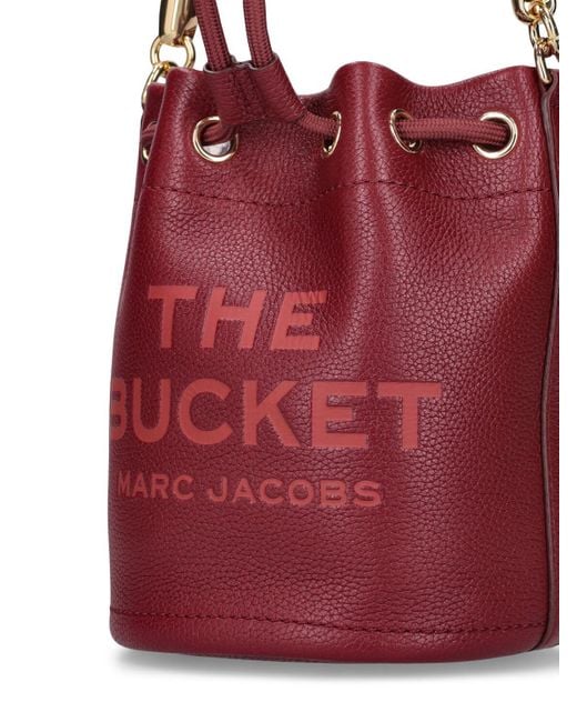 Sac en cuir the bucket Marc Jacobs en coloris Red