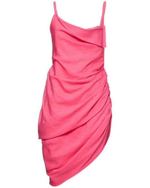 Robe courte la robe saudade Jacquemus en coloris Pink