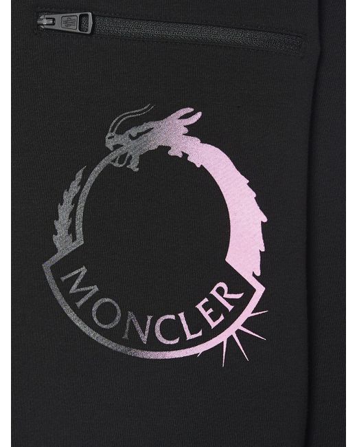 Moncler Sweatshirt Aus Baumwollmischfleece "cny" in Black für Herren