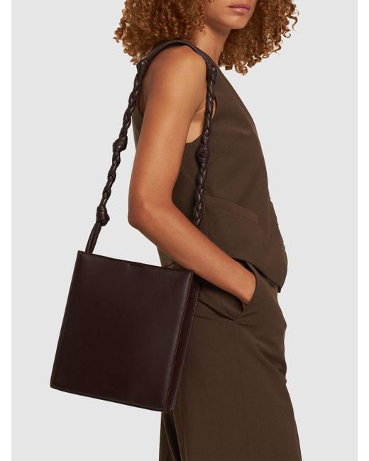 Jil Sander Medium Tangle Padded Shoulder Bag in Purple | Lyst