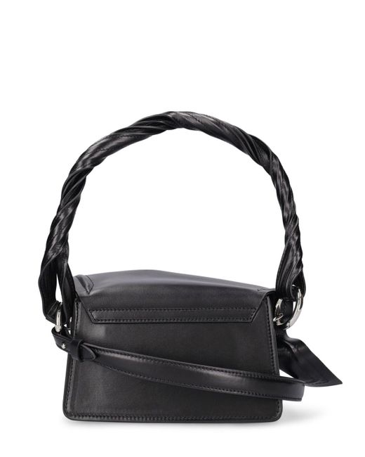 Y. Project Black Mini Wire Leather Top Handle Bag