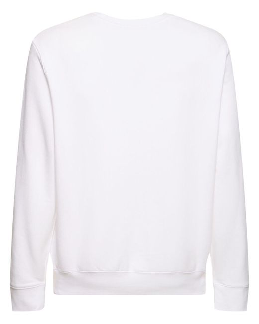 Polo Ralph Lauren White Cotton Blend Sweatshirt for men