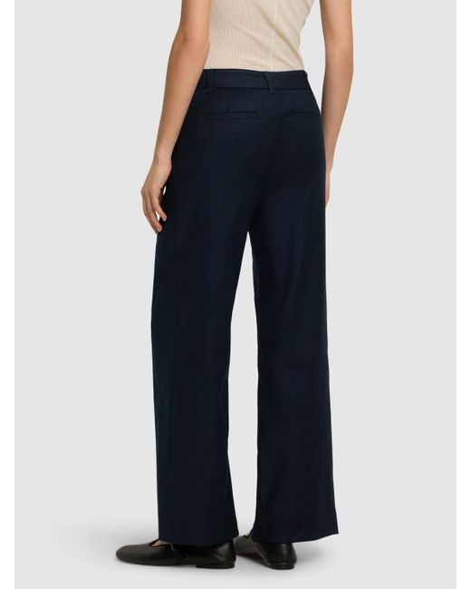 Donna Pantaloni Gamba Ampia Toby di Max Mara in Blue