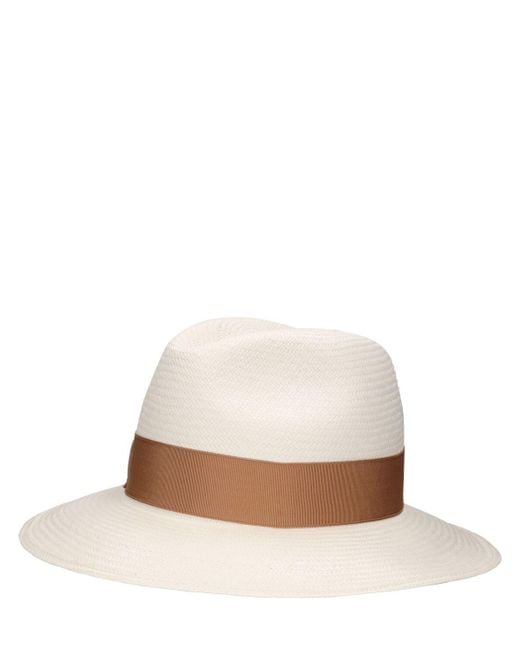 Sombrero panama Borsalino de color White