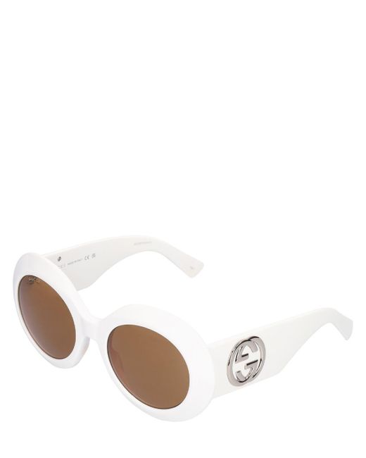 Gucci White gg1647s Acetate Sunglasses