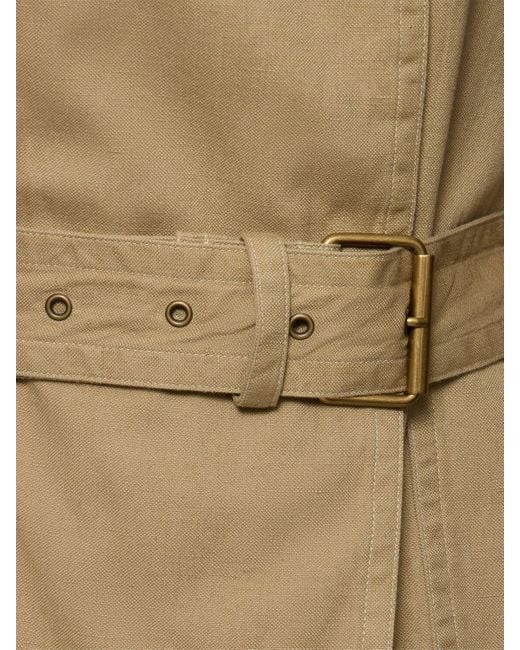 Isabel Marant Prunille ベルテッドリネン&コットンジャケット Natural