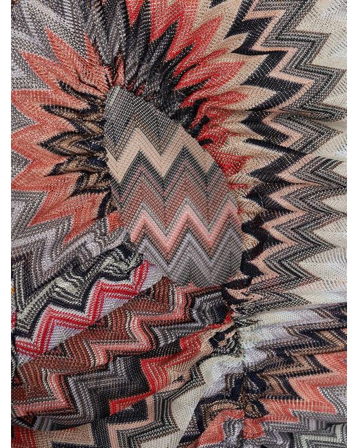 Top zig zag in lurex / cutout di Missoni in Multicolor