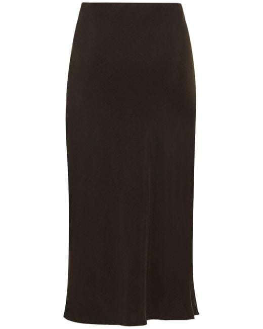 Gonna midi the rey in cupro stretch di Anemos in Black