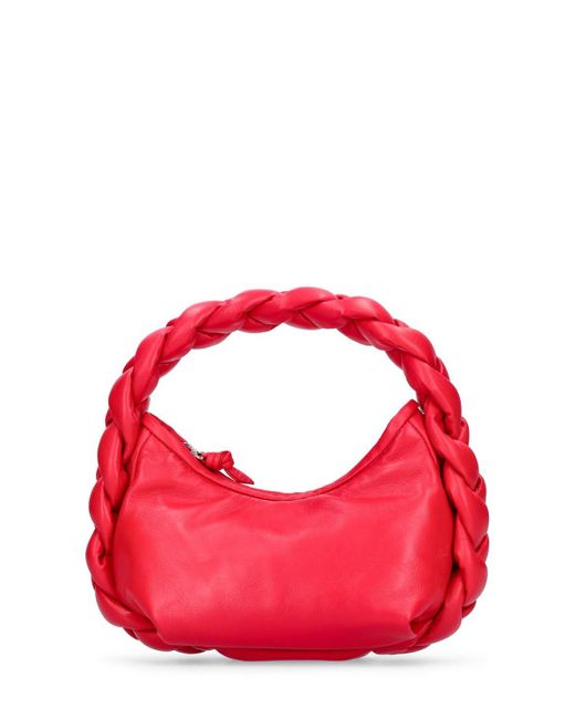Hereu Mini Espiga Soft Leather Top Handle Bag in Red | Lyst