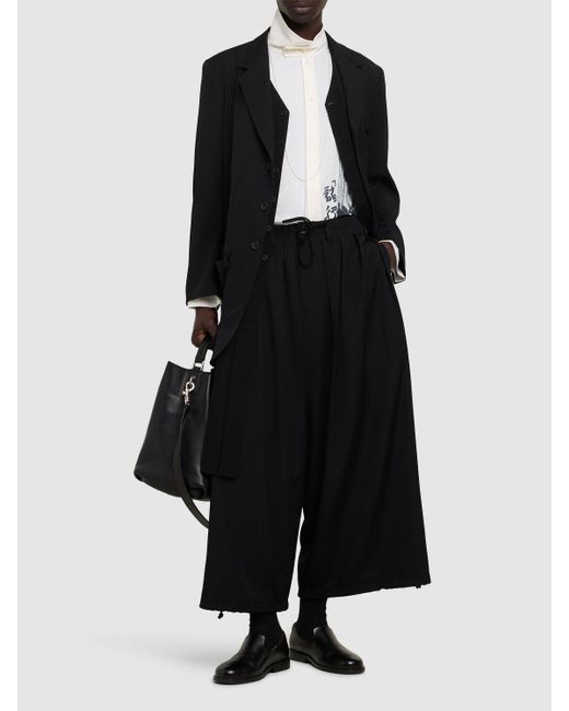 Yohji Yamamoto Herren Standard-Hose Aus Wolle in Black für Herren