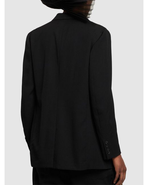 Blazer in lana di Yohji Yamamoto in Black da Uomo