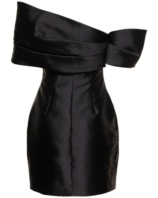 Solace London Black Edda Mini Dress
