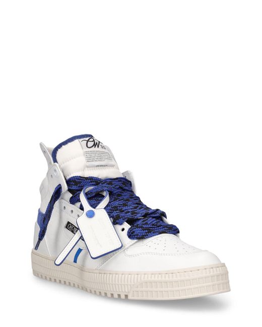 Off-White c/o Virgil Abloh Ledersneakers "3.0 Off Court" in Blue für Herren