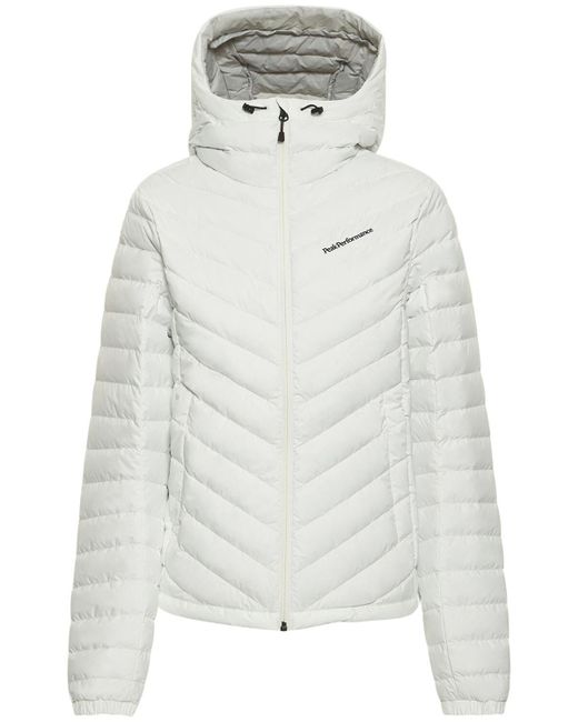 Peak Performance Frost Hooded Down Jacket in White | Lyst Canada