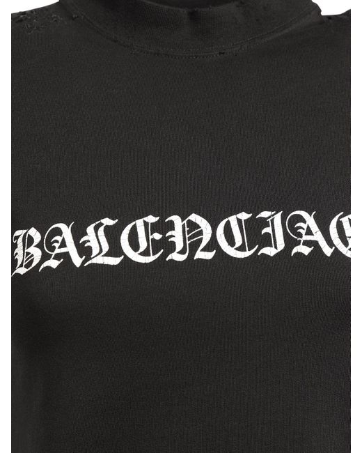 Balenciaga コットンシュランクtシャツ Black