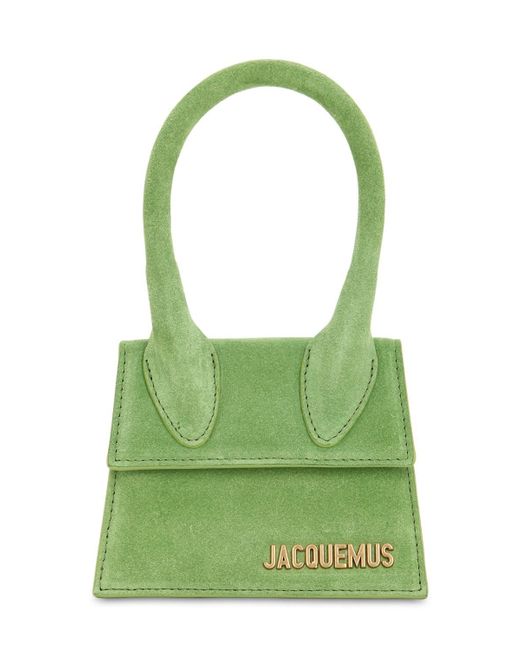 Jacquemus Green Le Chiquito Mini Suede Bag