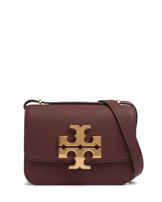 Tory Burch Brown Small Eleanor Pebbled Leather Bag