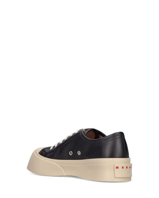 Marni Black Pablo Leather Low Top Sneakers for men