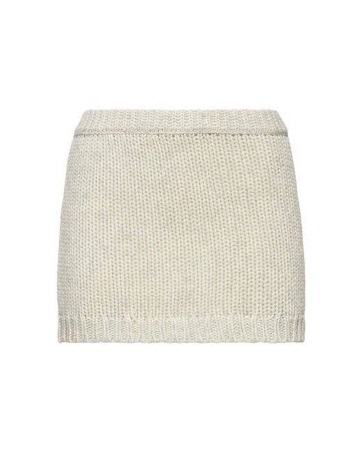 THE GARMENT Natural Canada Knitted Wool Mini Skirt