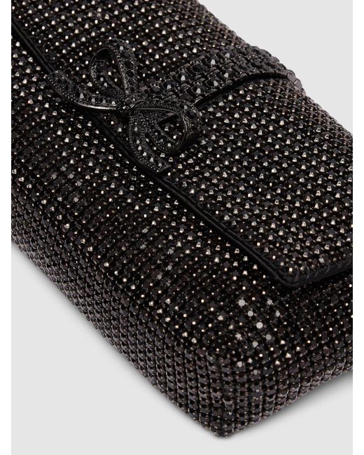 Self-Portrait Black Schultertasche Mit Kristallen "chainmail"