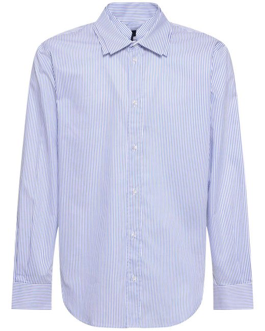 J.L-A.L Blue Triple Collar Shirt for men