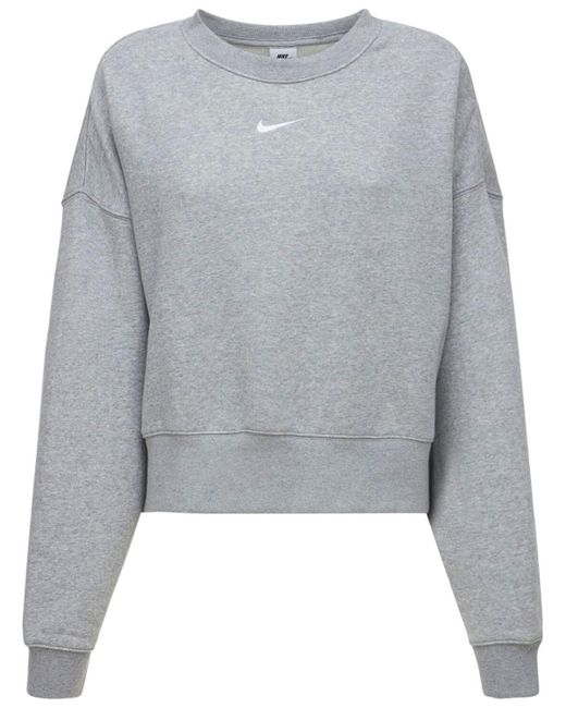 nike crewneck gray