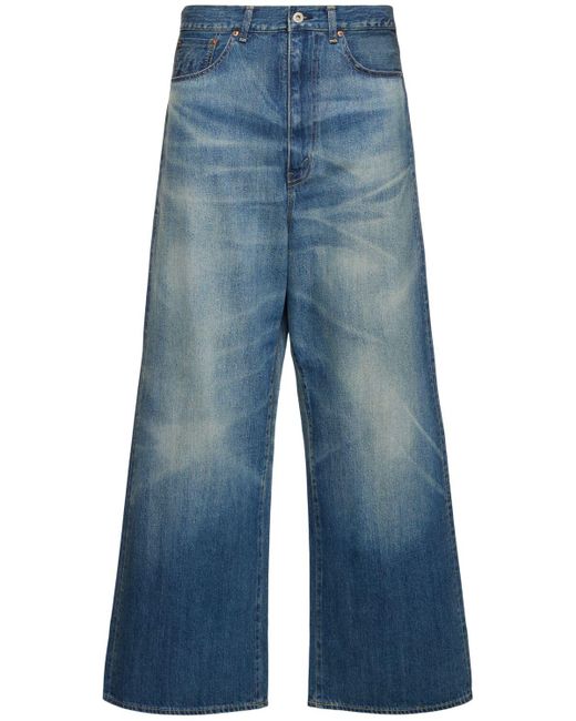 Jeans in denim di cotone di Junya Watanabe in Blue da Uomo