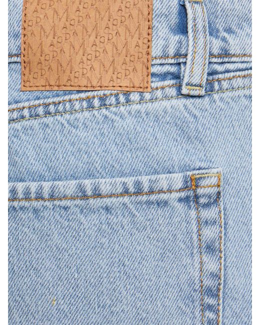 Magda Butrym Blue Damen Gerade Jeans Aus Denim