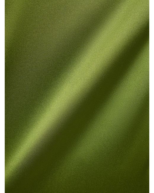 T-shirt cortona in raso di seta di Max Mara in Green