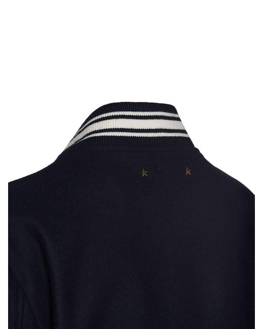Golden Goose Deluxe Brand Golden ウールボンバージャケット Blue