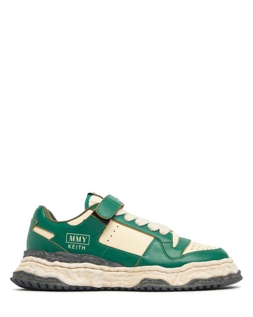 Uomo Sneakers Basse Keith di Maison Mihara Yasuhiro in Green da Uomo