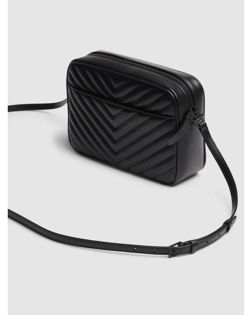 Saint Laurent Black Medium Lou Leather Camera Bag