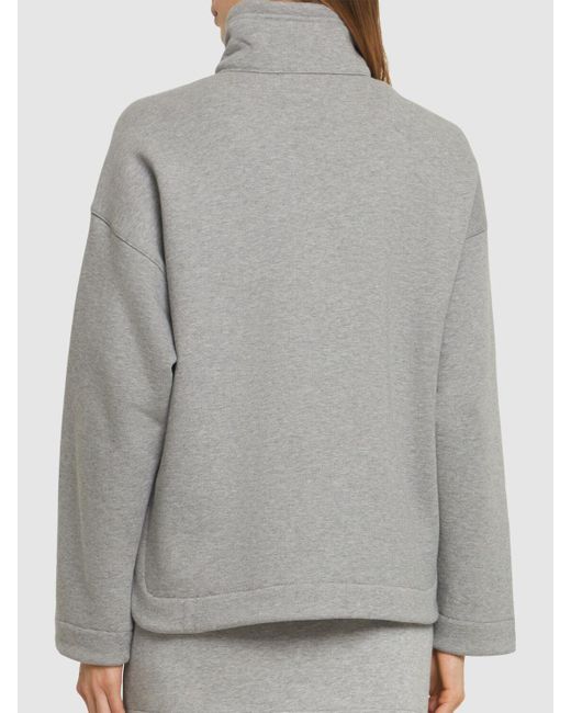 Gucci Gray Sweatshirt Aus Baumwolljersey