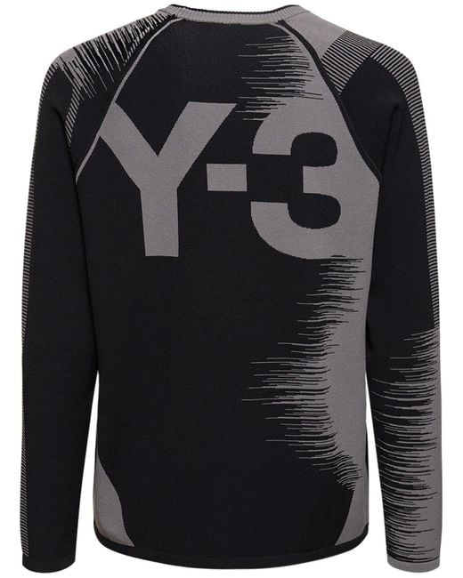 Y-3 Gray Engineered Knit Cardigan for men