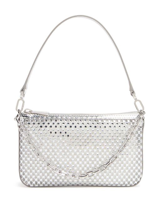 Christian Louboutin Metallic Damen Mini Schultertasche Mit Kristallen „Loubila“
