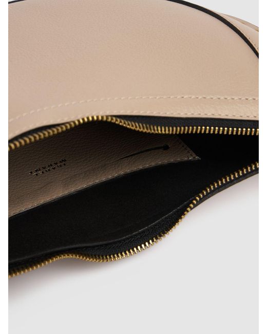 Isabel Marant Natural Naoko Grained Leather Shoulder Bag