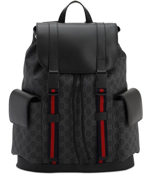 Gucci Canvas gg Backpack in Black for Men - Save 22% - Lyst