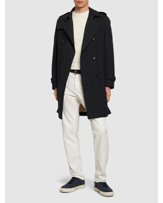 Trench-coat en coton h-hyde Boss pour homme en coloris Black
