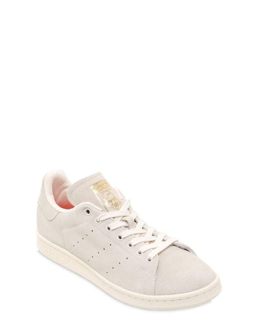 adidas Originals Stan Smith Suede Sneakers in Natural for Men | Lyst