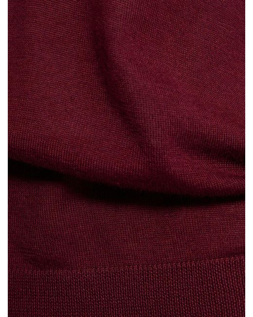 Gabriela Hearst Frank カシミア&シルクニットポロ Red