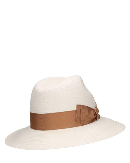 Sombrero panama Borsalino de color White
